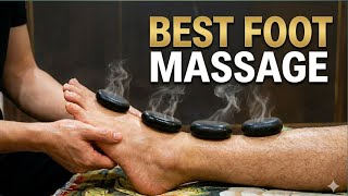 The Most Relaxing Hot Stone Foot Massage in new Shop| Old Quarter Hanoi Vietnam