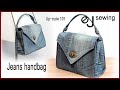 EJ-Up cycle 101/Making a Jeans handbag/가방 만들기/원단가방/DIY BAG SEWING TUTORIALDIY/CRAFTS/MAKE A BAG