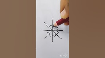 How To Draw Snow Flake no. 1 ❄️ In Seconds #Shorts #snowflake Drawing