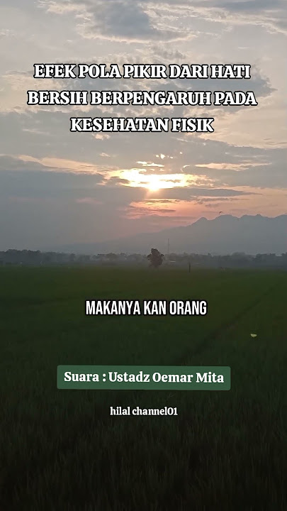 KONDISI HATI DAN PIKIRAN BERPENGARUH PADA KESEHATAN FISIK #UstadzOemarMita #ResepSehat #QolbunSalim