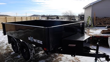 Brand new B-Wise DUMP Trailer for Splitting Firewood