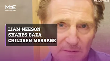 Actor and Unicef ambassador Liam Neeson urges end to violence in Gaza, highlights children's needs