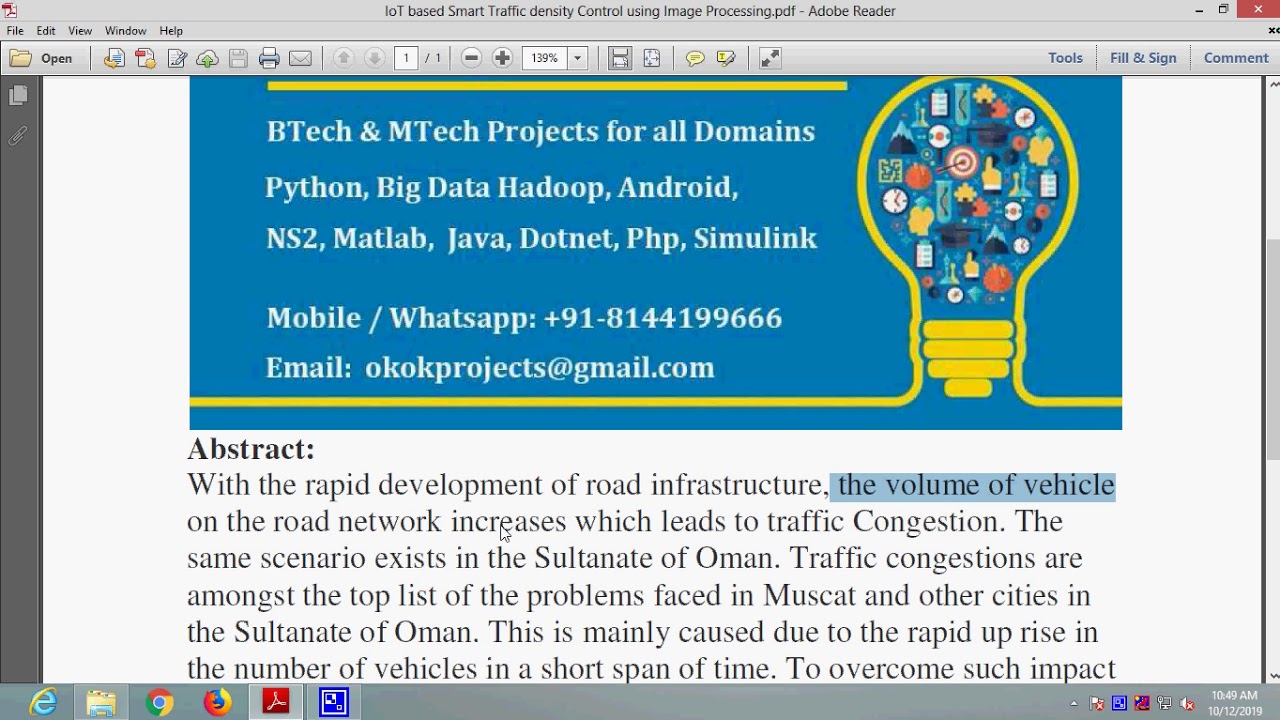 IoT based Smart Traffic density Control using Image Processing