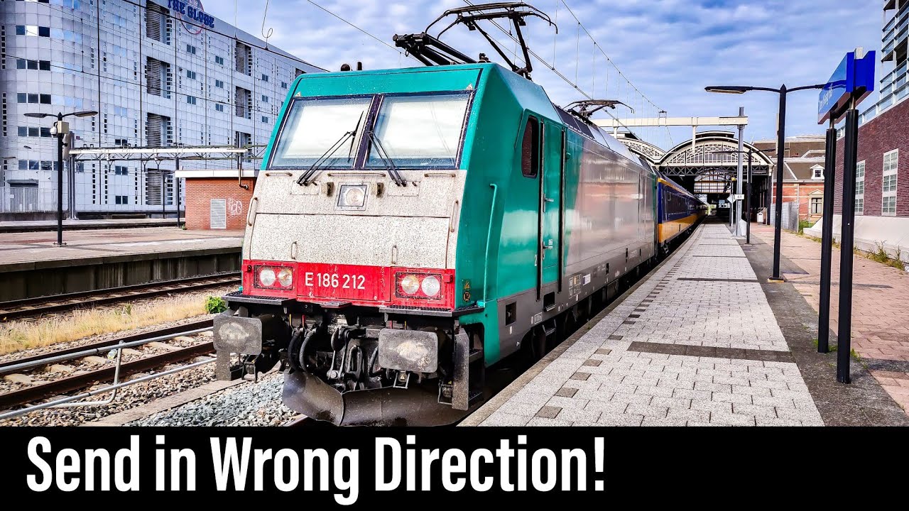 Train Cab Ride NL / Wrong Direction / Empty / Watergraafsmeer - Schiphol - Den Haag HS / June 2019