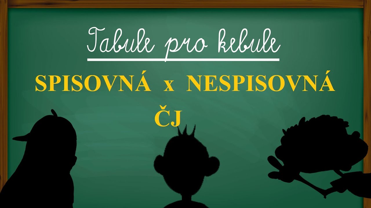 Spisovná a nespisovná čeština