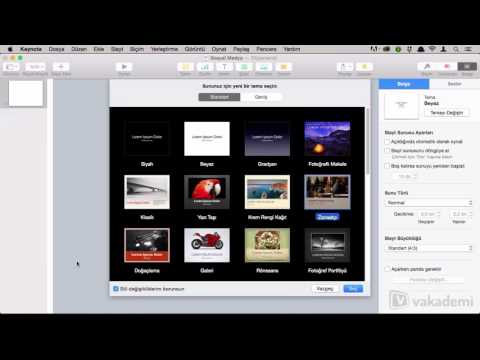 Apple Keynote'ta Temalarla Çalışmak