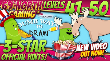 Dumb Ways To Draw | Level 41 42 43 44 45 46 47 48 49 50 | Season 3 | 3 Star | Official Hints