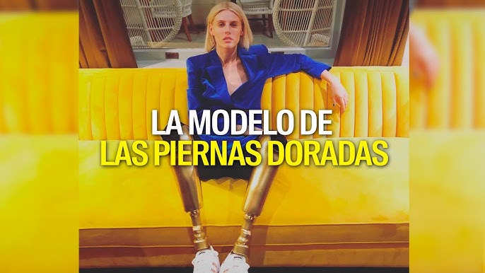 Lauren Wasser, le mannequin aux jambes d'or, défile pour la collection  Croisière Louis Vuitton