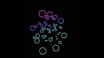 Colored circles animation with animation nodes