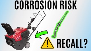 Honda HS720 Snow Blower Corrosion Risk: How to repair (Shock Hazard?)