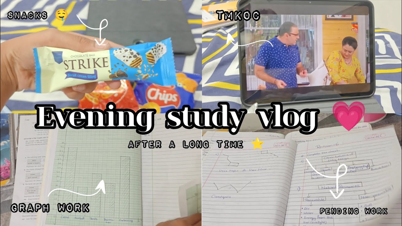 Evening study vlog 🎀 BTW Exams coming ⭐    #studyvlog #viral 