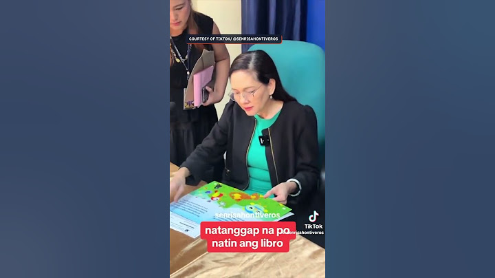 Senator Risa Hontiveros receives Vice President Sara Duterte's book