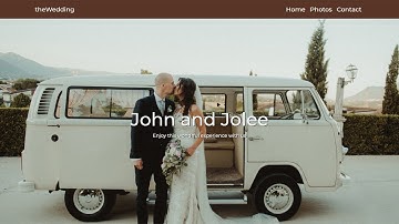 Wedding website using Bootstrap 4 (HTML, CSS and JavaScript) - Code therapy