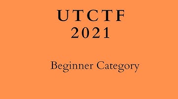 Beginner Category | UTCTF | CTF For beginners