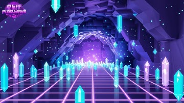 Chill 8bit Vaporwave Music for Study, Focus, Journaling, Relaxation 💎 | Crystal Cave – 1 Hour Mix