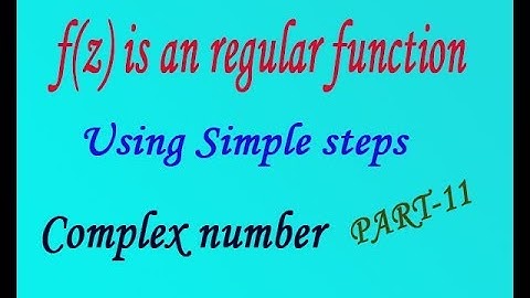 Construction of analytic function & prove that given function(PART-11) by EASY MATHS EASY TRICKS