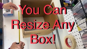Resizing a shipping box for selling on eBay