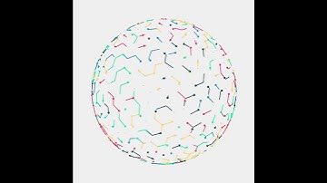 Random Walkers on the Sphere. Draw by openFrameworks