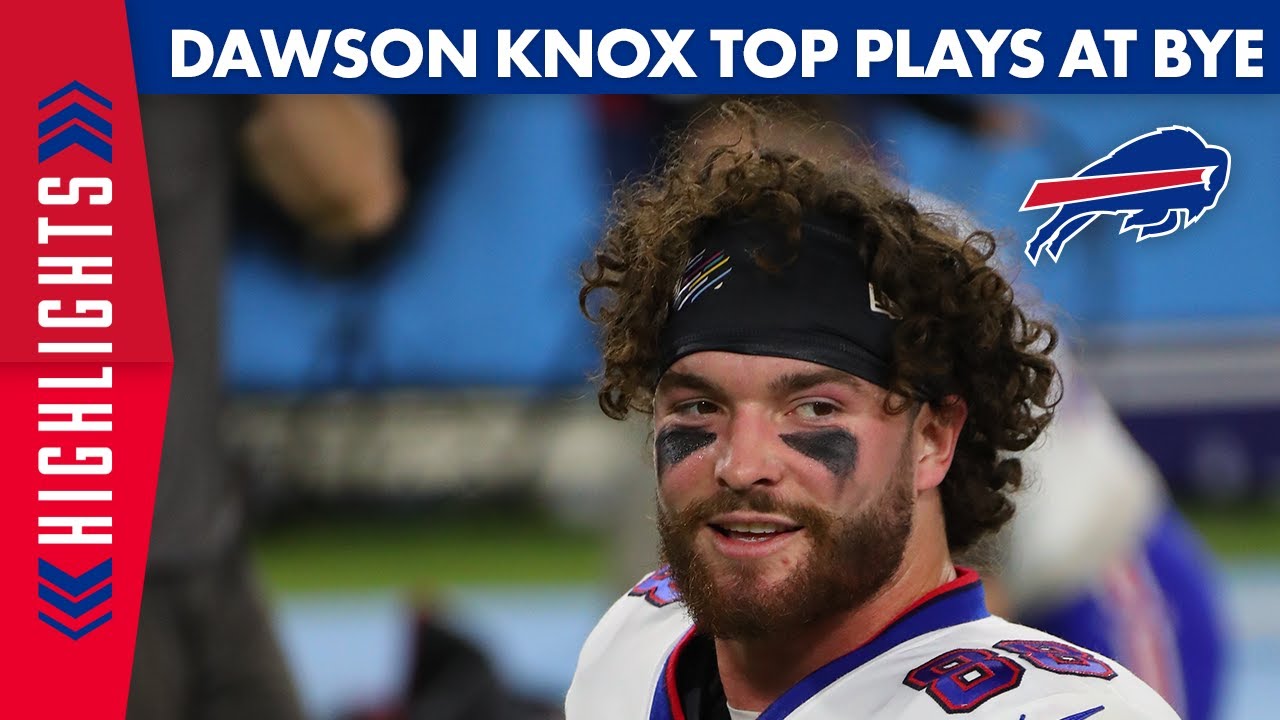 Dawson Knox's Top Plays at the Bye Buffalo Bills Win Big Sports