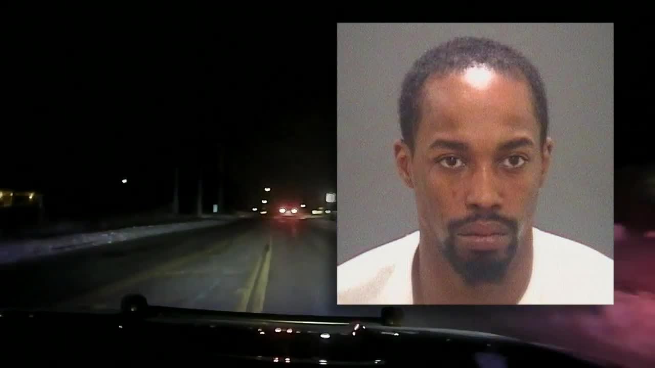 Man in custody after leading police on pursuit, striking 2 police cars ...