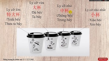 Tiếng trung GIAO TIẾP chủ đề : CÁC LOẠI NƯỚC UỐNG  - TIẾNG TRUNG LÀ NIỀM VUI