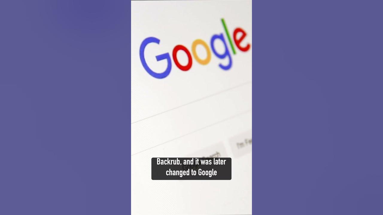 Google’s first name was hilarious!! 🔎🤣 funfacts google web online like, comment & subscribe👇