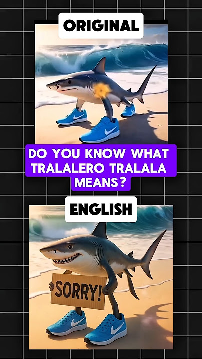 Tralalero Tralala English Translation | Viral Italian Brainrot Meme #brainrot #memes #funny