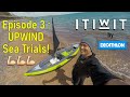 Inflatable Kayak Sailing - Episode 3 : Upwind Sea Trials