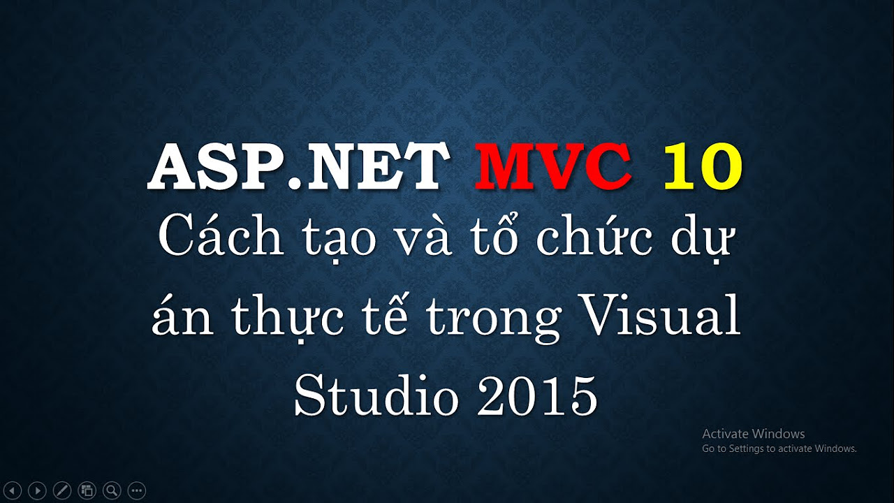 asp.net mvc  New  Lập trình ASP.NET MVC - Bài 10: Tạo project ASP.NET MVC với VS 2015 | Create project from VS | TEDU