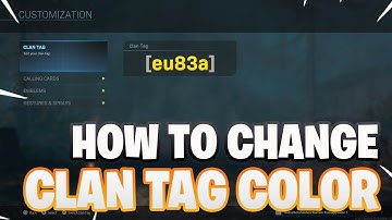 MODERN WARFARE HOW TO CHANGE YOUR CLAN TAG ANY COLOR! HOW TO GET ANY COLOR CLAN TAG MW!