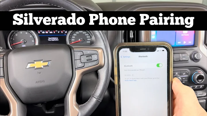 How To Pair Phone With 2019 - 2022 Chevy Silverado Bluetooth - Sync iPhone Connect CarPlay Pairing