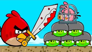 ЗЛАЯ ДИЧЬ - Героическое спасение. Рэд спасает Стелу в Angry Birds Heroic Rescue на крутилкины