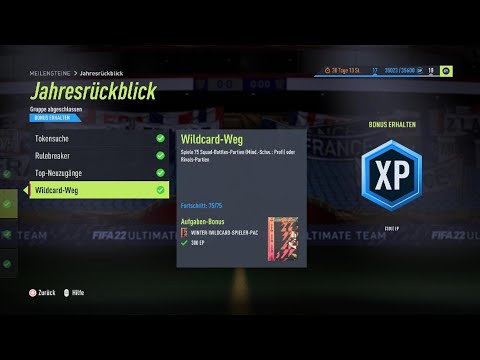 FIFA 22 75 Spiele Review Pack Jahresrückblick Pack Rewards Wildcard