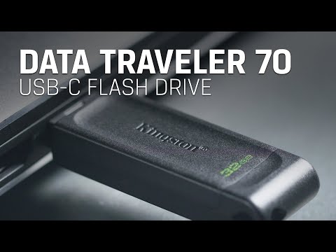 Флеш-накопитель USB-C для планшетов, телефонов и ноутбуков — DataTraveler 70 компании Kingston