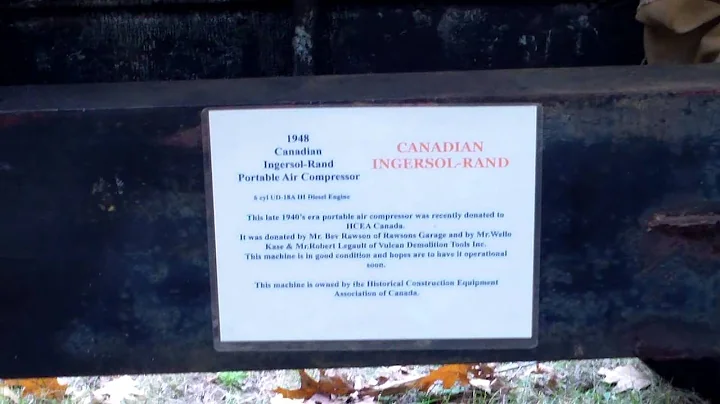 1948 Canadian Ingersoll Rand Portable Air Compressor