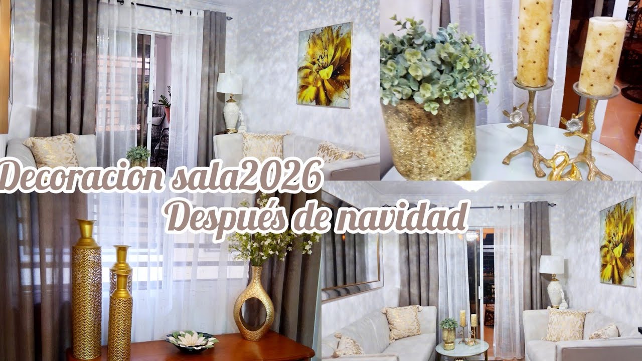 Decoración sala 2026 Después de navidad