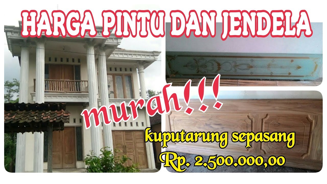  HARGA  PINTU  KAYU JATI KUALITAS SUPER MURAH  YouTube