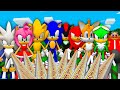 I Found new SECRET TUNNELS of SONIC EGGMAN SUPER TAILS KNUCKLES AMY ROSE JET SHADOW in Minecraft !