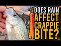 Crappie fishing  does rain affect bite