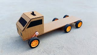 How to make cardboard six wheels truck at home-diy cardboard truck 🚚.