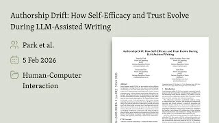 Authorship Drift: How Self-Efficacy and Trust Evolve During LLM-Assisted Writing