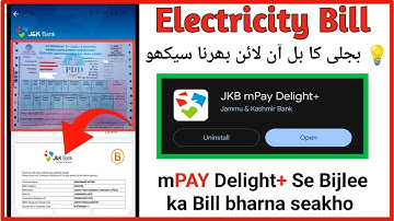 How to pay electricity bill through JK mPay Delight Plus | How to pay electricity bill on JK mPay...