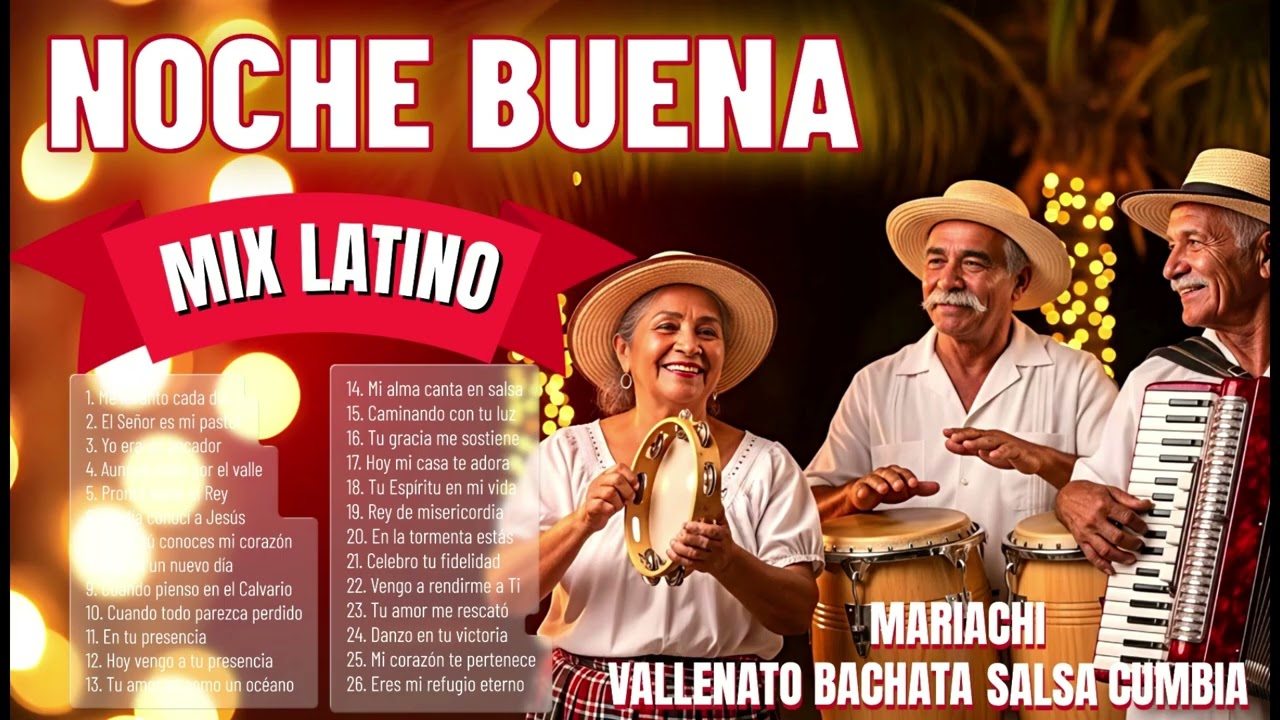 Mix Cristiano Navidad 2025 🎄 Salsa Bachata Vallenato Mariachi Cumbia