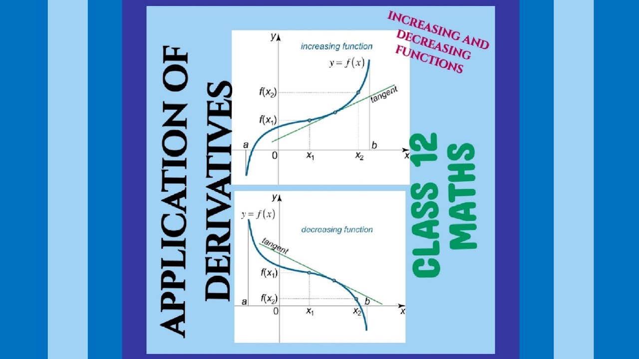 increasing and decreasing functions part 1 youtube... LECTURE - 1 INCREASING AND DECREASING FUNCTIONS (PART - 1) (CLASS 12 ...