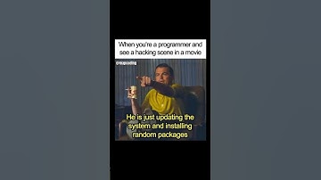 When you are a programmer and see a hacking scene #shorts #programmer #shortsvideo