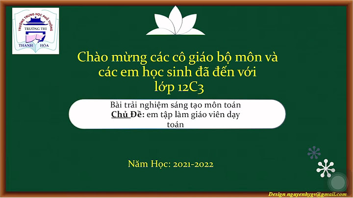 Dạy học trải nghiệm sáng tạo môn toán