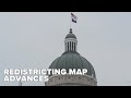 Redistricting advances in statehouse as state senator criticizes proposed map