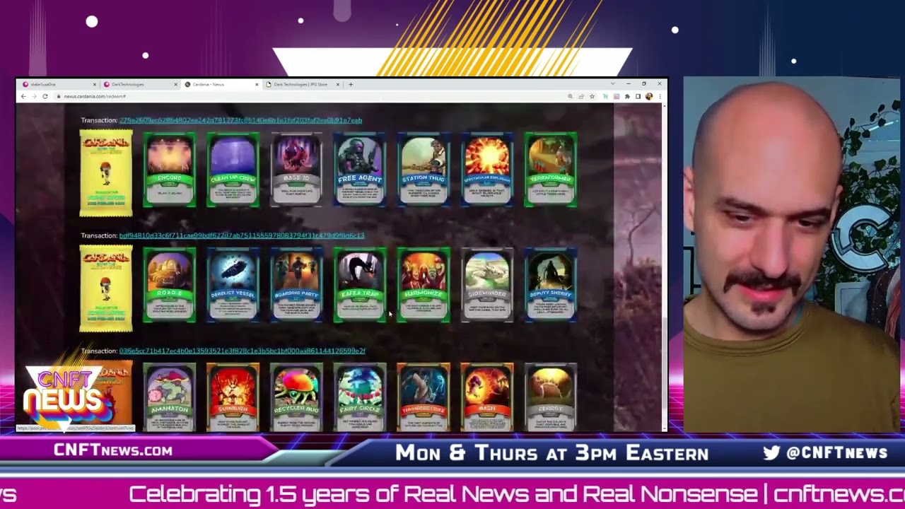 Opening EIGHT Cardania NFT Card Packs! | cNFT News