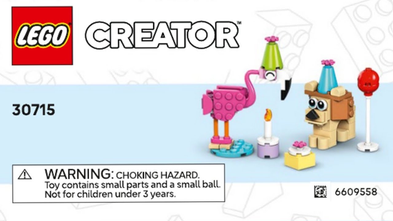 Creator - Cute Animal Birthday Party - Seasonal LEGO instructions