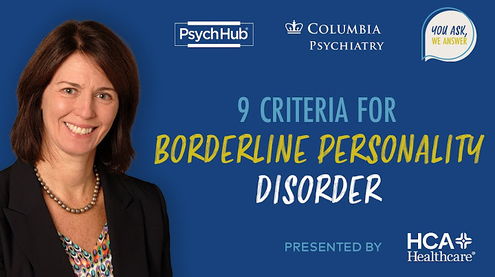 What are the signs of borderline personality disorder